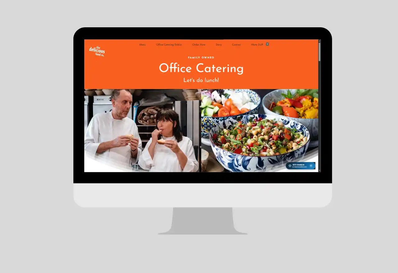deliciousfoodco.ie website designed by Selectask