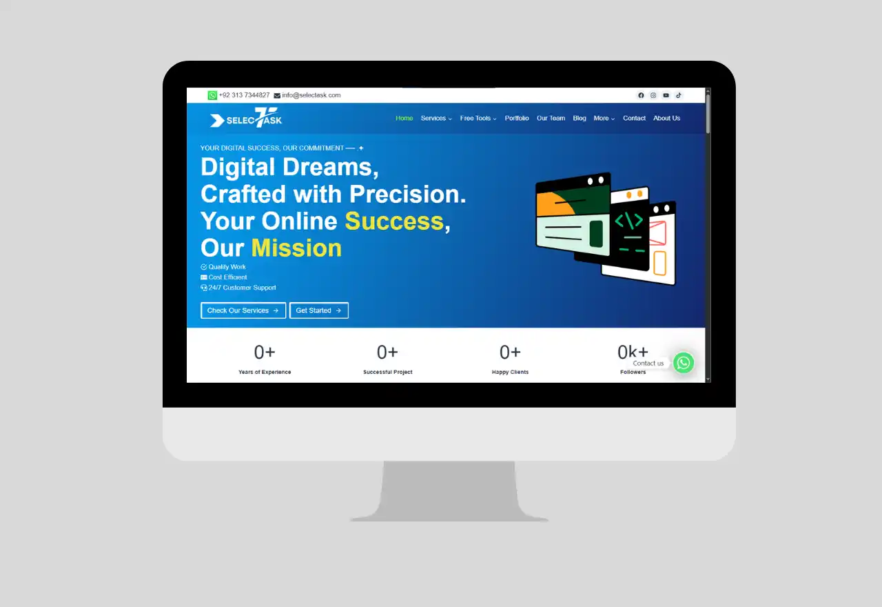 selectask.com website by Selectask